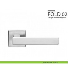 DND Fold 02 матовый хром Дверные ручки DND by Martinelli (Италия)