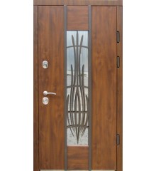 Двери Авеню с ковкой дуб бронзовый «Redfort» (Украина)