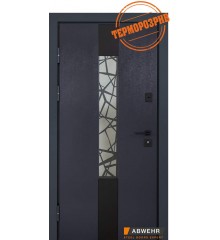 Двери ABWEHR LP-3-glass Антрацит Входные двери