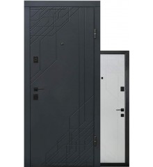 Двері ПО-260 Q Антрацит/білий мат Вхідні двері