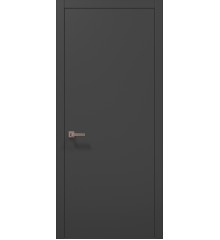 Двери PLATO-01с Темно-серый Покрыты Экошпоном