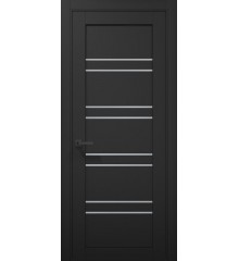 Двери TL-01 Черный матовый покрыты ПВХ
