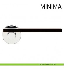 DND MINIMA хром/чорний Дверні ручки DND by Martinelli (Італія)