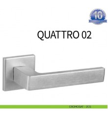 DND QUATTRO 02 мат. хром Дверные ручки DND by Martinelli (Италия)