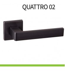 DND QUATTRO 02 Черный Дверные ручки DND by Martinelli (Италия)