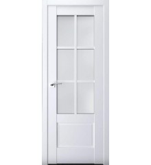 Двери Модель 602 ПО Белый мат Покрыты Экошпоном