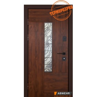 Двери ABWEHR LP-1-glass Дуб темный «ABWEHR» (АБВЕР) Украина 