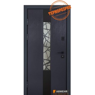 Двери ABWEHR LP-3-glass Антрацит «ABWEHR» (АБВЕР) Украина 