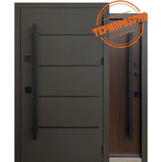 Двери Qdoors Горизонталь 8019 Ручка-скоба «Qdoors» (Украина) 